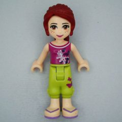 Minifigurka LEGO Mia - Magenta Top, Lime Trousers