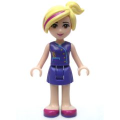 Minifigurka LEGO Natasha - Dark Purple Top, Dark Purple Skirt