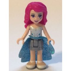 Minifigurka LEGO Livi - Flat Silver Top, Flat Silver Skirt, Cape