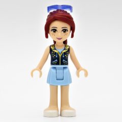 Minifigurka LEGO Mia - Dark Blue Vest, Bright Light Blue Skirt