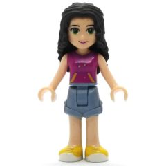 Minifigurka LEGO Emma - Magenta Top, Sand Blue Skirt