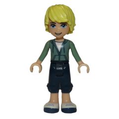 Minifigurka LEGO Ben - Sand Green Hoodie, Dark BLue Trousers