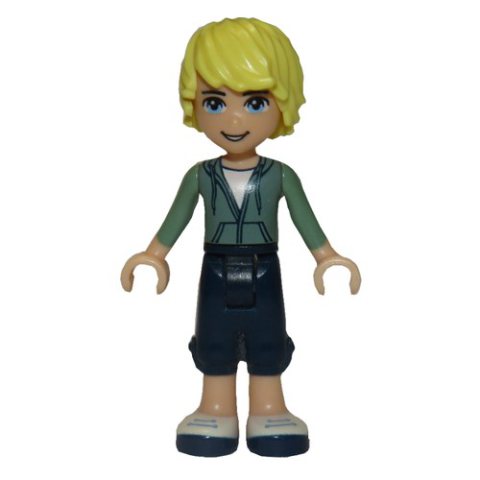 Minifigurka LEGO Ben - Sand Green Hoodie, Dark Blue Trousers