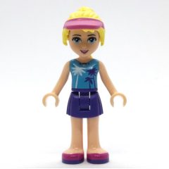 Minifigurka LEGO Stephanie - Medium Azure Top, Dark Purple Skirt