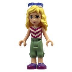 Minifigurka LEGO Naya - White/Magenta Top, Sand Green Trousers