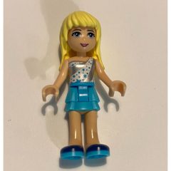 Minifigurka LEGO Stephanie - White/Silver Top, Medium Azure Skirt