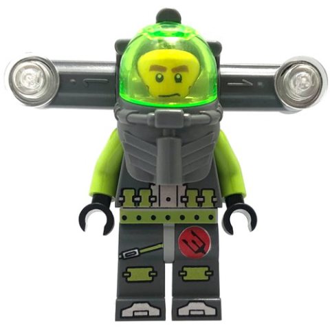 Minifigurka LEGO Axel with Backpack with Wide Lights