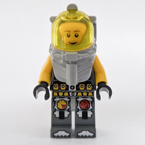 Minifigurka LEGO Lance Spears, Trans-Yellow Visor