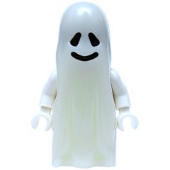 Minifigurka LEGO Ghost - Glow in the Dark, Brick Built Legs, 3626b