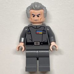Minifigurka LEGO Grand Moff Wilhuff Tarkin, Dark Bluish Gray, Ruffled Hair