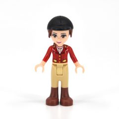 Minifigurka LEGO Olivia - Red Jacket, Tan Trousers