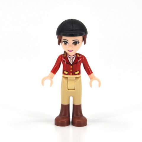 Minifigurka LEGO Olivia - Red Jacket, Tan Trousers