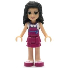 Minifigurka LEGO Emma - White Top, Magenta Apron