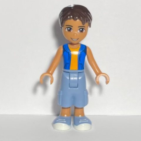 Minifigurka LEGO Robert - Medium Blue Jacket, Sand Blue Trousers