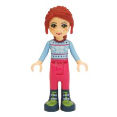 Minifigurka LEGO Mia - Bright Light Blue Sweater, Magenta Trousers