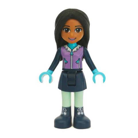 Minifigurka LEGO Amanda - Medium Lavender Ski Vest, Dark Blue Skirt