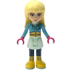 Minifigurka LEGO Stephanie - Medium Azure Ski Vest, Light Aqua Skirt