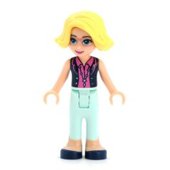 Minifigurka LEGO Alicia - Dark Blue Jacket, Light Aqua Trousers