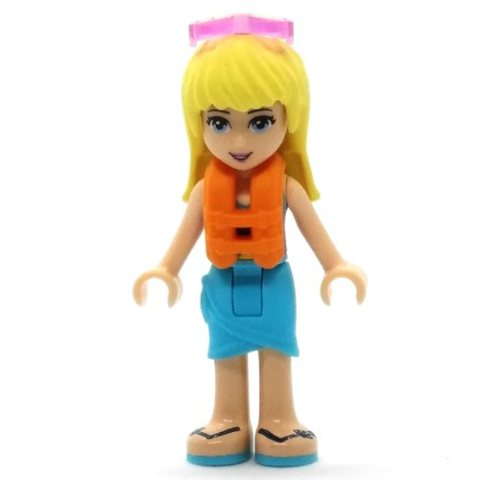 Minifigurka LEGO Stephanie - Dark Purple Top, Medium Azure Skirt