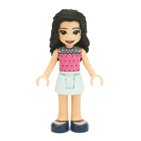 Minifigurka LEGO Emma - Dark Pink Top, Light Aqua Skirt