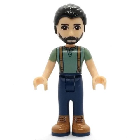 Minifigurka LEGO Steve - Sand Green Shirt, Dark Blue Trousers