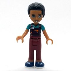 Minifigurka LEGO Dean - Dark Red Overall