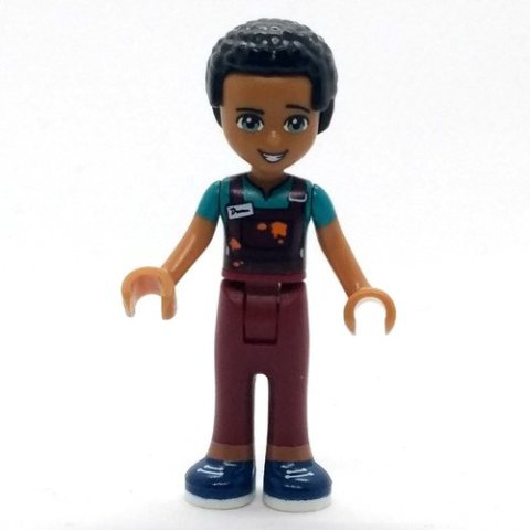 Minifigurka LEGO Dean - Dark Red Overall