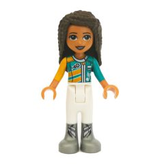 Minifigurka LEGO Andrea - Orange/Azure/White Race Suit