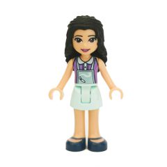 Minifigurka LEGO Emma - Medium lavender Top, Light Aqua Apron