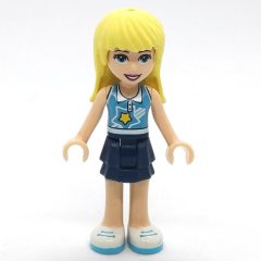 Minifigurka LEGO Stephanie - Medium Azure Top, Dark Blue Skirt