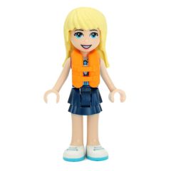 Minifigurka LEGO Stephanie - Azure Top, Dark Blue Skirt, Life Vest