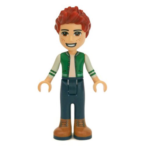 Minifigurka LEGO Daniel - Green Jacket, Dark Blue Trousers
