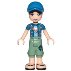 Minifigurka LEGO Zack - Dark Blue Jacket, Sand Green Trousers