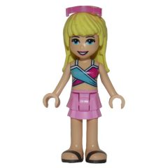 Minifigurka LEGO Stephanie - Medium Blue/Dark Purple Bikini, Bright Pink Skirt