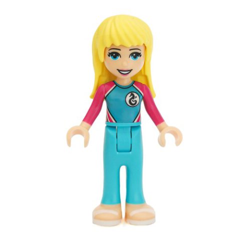 Minifigurka LEGO Stephanie - Medium Azure Wet Suit