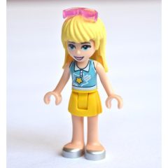 Minifigurka LEGO Stephanie - Medium Azure Top, Yellow Skirt