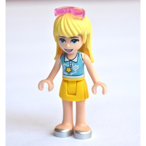 Minifigurka LEGO Stephanie - Medium Azure Top, Yellow Skirt