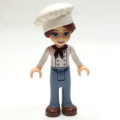 Minifigurka LEGO Lillie - White Jacket, Sand Blue Trousers, Chef's Hat