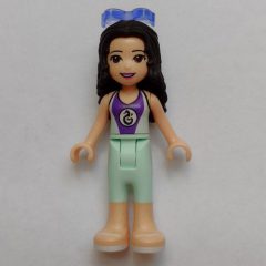 Minifigurka LEGO Emma - Dark Purple/Light Aqua Wet Suit, Glasses