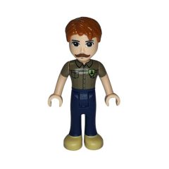 Minifigurka LEGO Angus - Dark Tan Shirt, Dark Blue Trousers