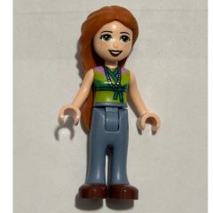 Minifigurka LEGO Ann - Green/Lime Vest, Sand Blue Trousers