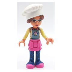 Minifigurka LEGO Olivia - Bright Light Yellow Jacket, Dark Pink Skirt, Chef's Hat