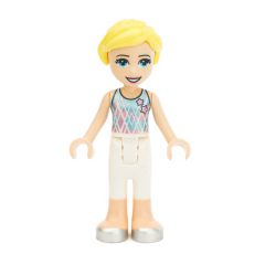 Minifigurka LEGO Stephanie - Silver/White Sport Outfit