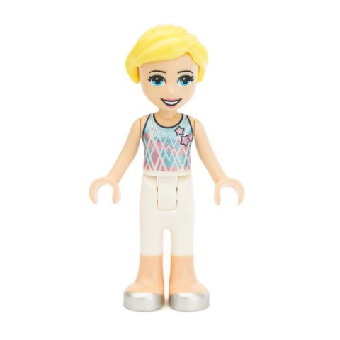 Minifigurka LEGO Stephanie - Silver/White Sport Outfit