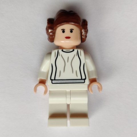 Minifigurka LEGO Princess Leia, White Robe, Reddish Brown Hair