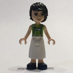 Minifigurka LEGO David - Lime Shirt, White Apron