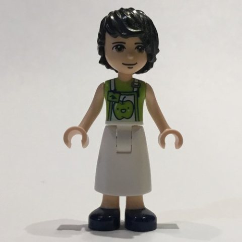 Minifigurka LEGO David - Lime Shirt, White Apron