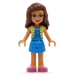 Minifigurka LEGO Olivia - Bright Light Yellow Jacket, Dark Azure Skirt
