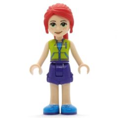 Minifigurka LEGO Mia - Lime Top, Dark Purple Skirt