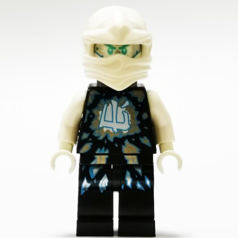 Minifigurka LEGO Zane in Airjitzu Outfit with Neck Bracket and Tile with Clip (Possession)